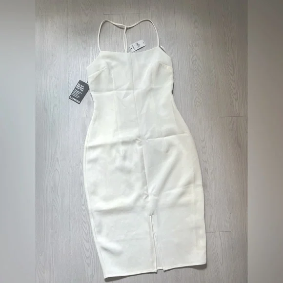 EXPRESS - White Midi Dress (New)